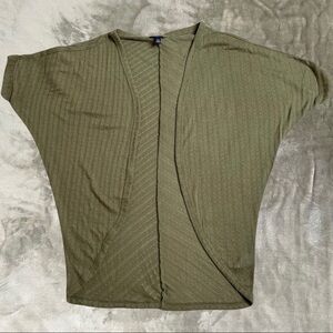 Aeropostale Lightweight Knit Open Front Batwing Cardigan Oversized Size Small